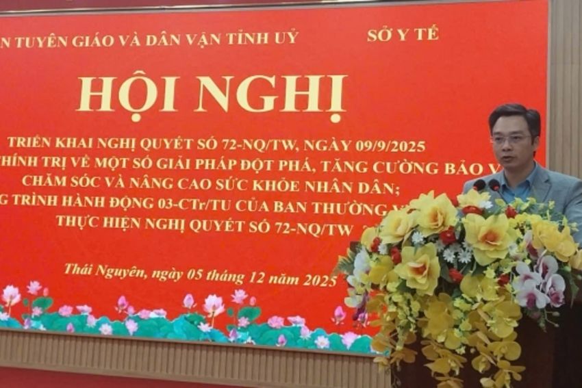 Thái Nguyên triển khai thực hiện Nghị quyết của Bộ Chính trị về lĩnh vực y tế