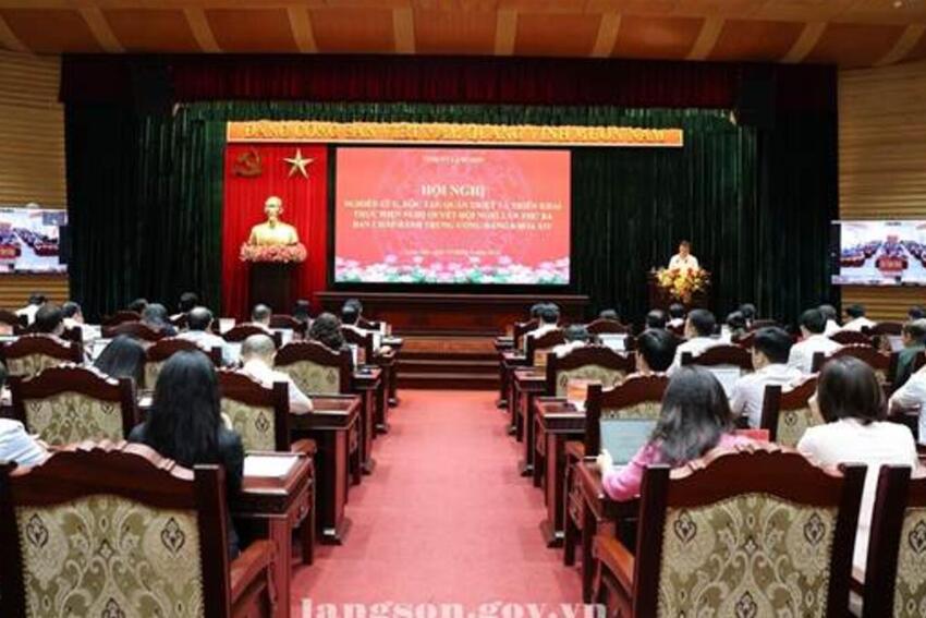 Hội nghị nghiên cứu, học tập, quán triệt và triển khai thực hiện Nghị quyết Hội nghị lần thứ ba Ban Chấp hành Trung ương Đảng khóa XIV