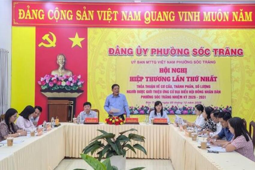 Hội nghị hiệp thương giới thiệu người ứng cử đại biểu HĐND xã, phường, nhiệm kỳ 2026-2031