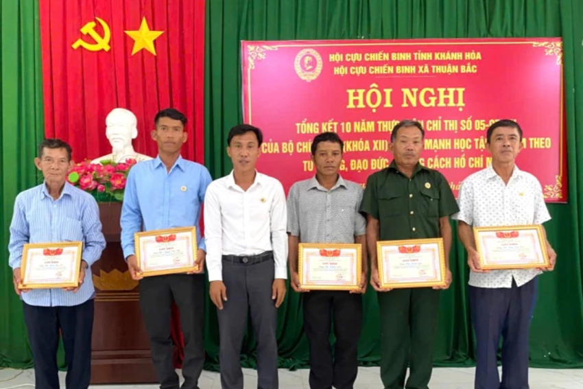 Hội Cựu chiến binh xã Thuận Bắc tổng kết 10 năm thực hiện Chỉ thị số 05 của Bộ Chính trị