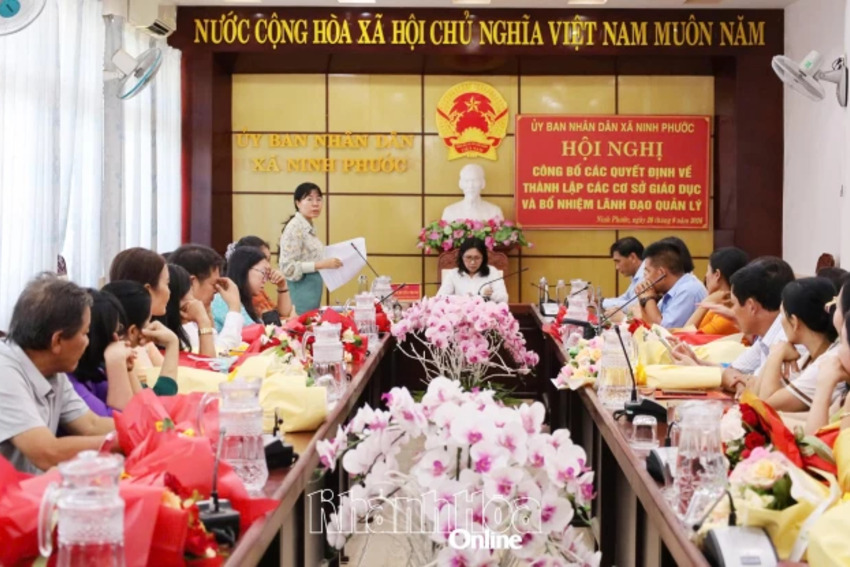 Đảng ủy xã Ninh Phước triển khai đề án nhân sự cấp ủy các cơ sở giáo dục