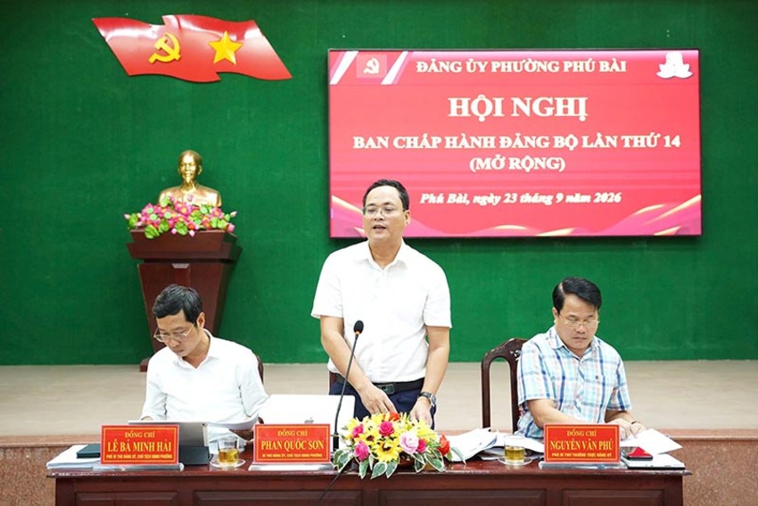 Hội nghị Ban Chấp hành Đảng bộ phường Phú Bài lần thứ 14 (mở rộng)