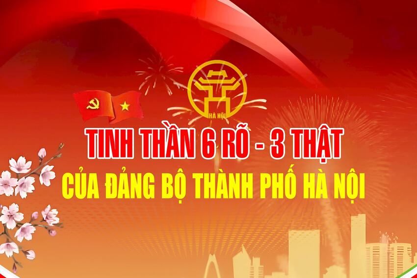 Tinh thần 6 rõ - 3 thật của Đảng bộ thành phố Hà Nội