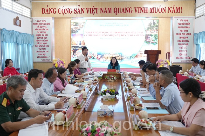 Vĩnh Long đón gần 4,9 triệu lượt khách du lịch trong 9 tháng đầu năm 2026
