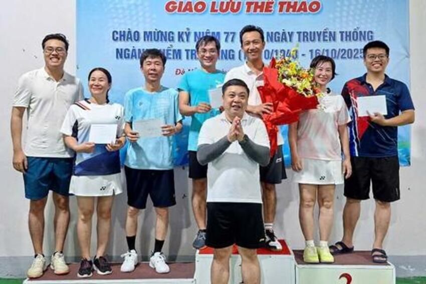 Chi bộ Vụ Địa bàn V giao lưu thể thao chào mừng Kỷ niệm 77 năm Ngày truyền thống Ngành Kiểm tra Đảng