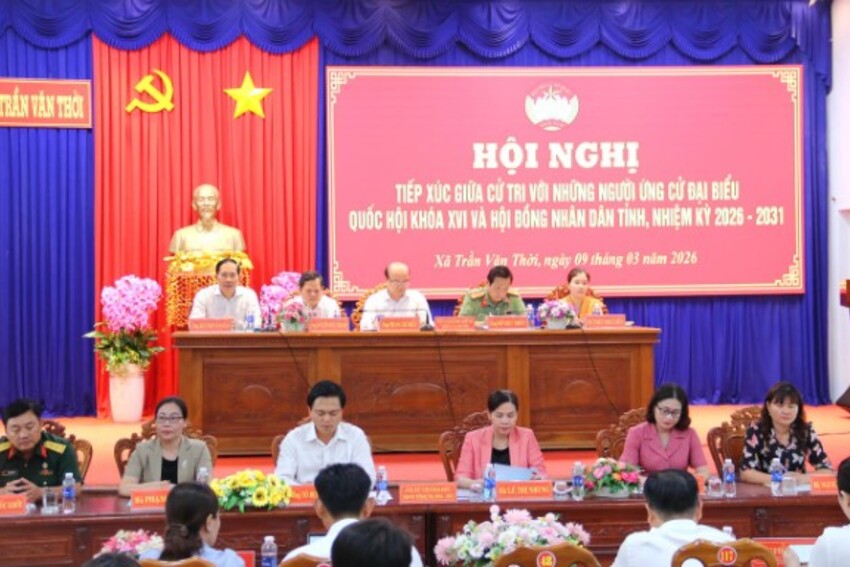 Ứng cử viên đại biểu Quốc hội khóa XVI cam kết gần dân, lắng nghe cử tri Cà Mau
