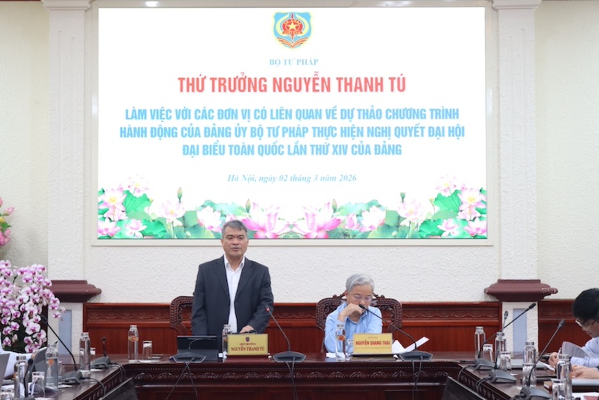 Chương trình hành động của Đảng ủy Bộ phải bám sát các quan điểm chỉ đạo của Nghị quyết Đại hội XIV