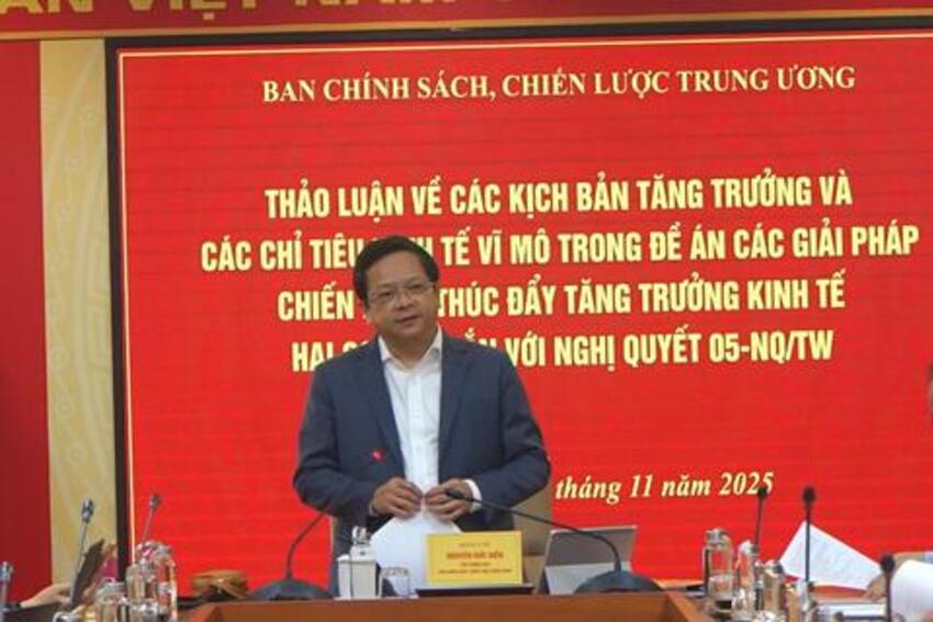 Phó Trưởng Ban Nguyễn Đức Hiển chủ trì buổi làm việc với Cục Thống kê, Bộ Tài chính về phối hợp triển khai nhiệm vụ hoàn thiện Đề án Các giải pháp chiến lược thúc đẩy tăng trưởng kinh tế hai con số gắn với Nghị quyết 05-NQ/TW