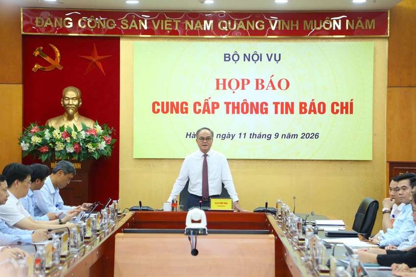 Bộ Nội vụ tổ chức Họp báo thường kỳ quý III/2026