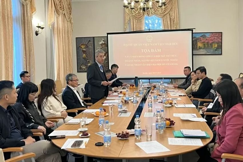 Trí thức, doanh nhân, kiều bào Việt Nam tại Đức đóng góp ý kiến dự thảo văn kiện Đại  hội XIV của Đảng