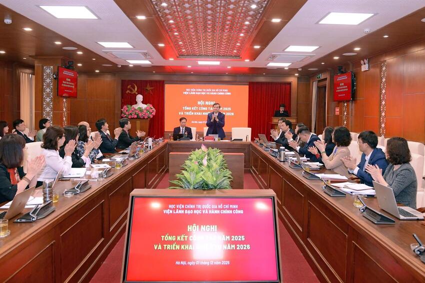 Viện Lãnh đạo học và Hành chính công tổ chức Hội nghị tổng kết công tác năm 2025 và triển khai nhiệm vụ năm 2026