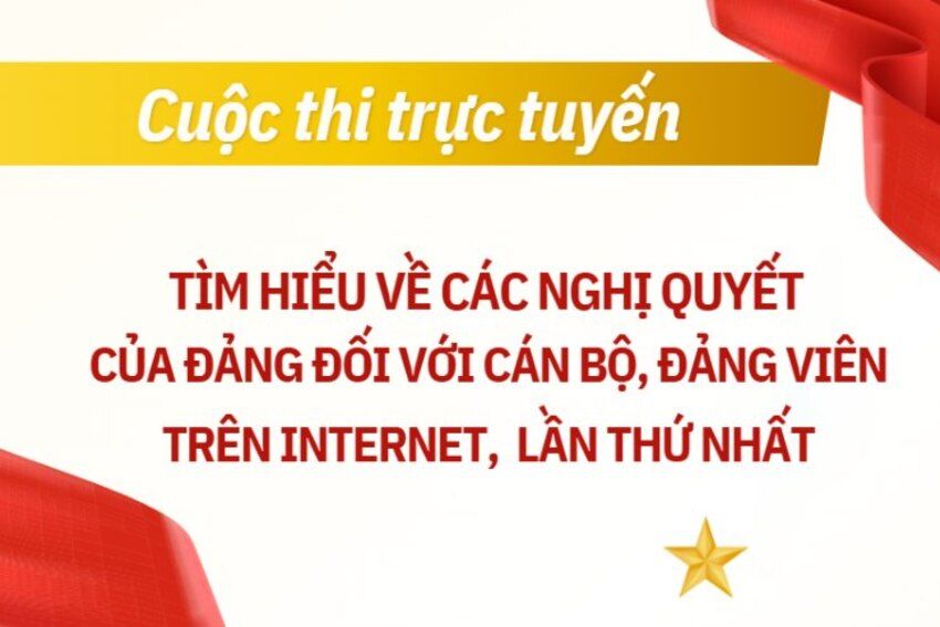 Cuộc thi trực tuyến tìm hiểu về các nghị quyết của Đảng đối với cán bộ, đảng viên trên internet, lần thứ nhất