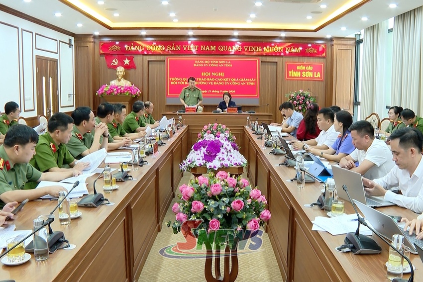 Thông qua dự thảo báo cáo giám sát đối với Đảng ủy Công an tỉnh