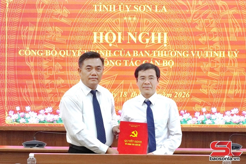 Công bố quyết định bổ nhiệm Phó Chánh Văn phòng Tỉnh ủy Sơn La