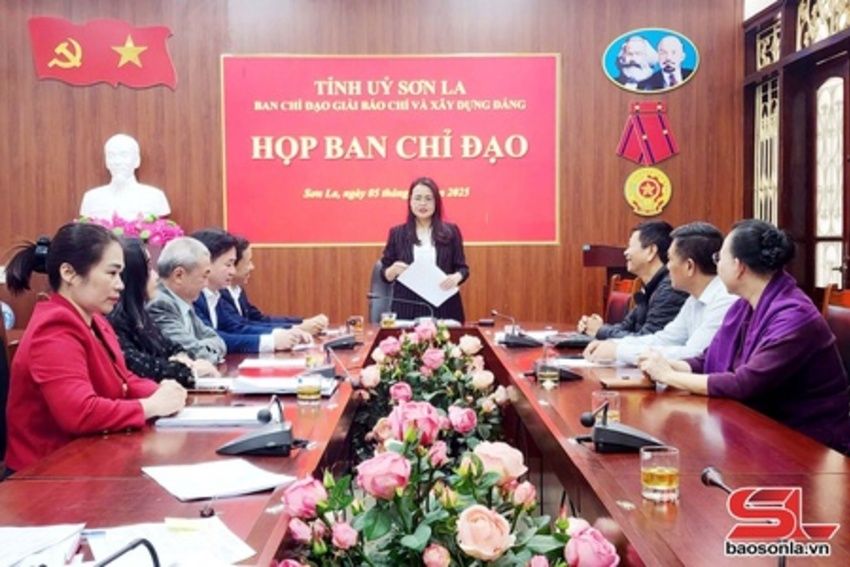 Họp Ban Chỉ đạo và Hội đồng chấm Giải báo chí về xây dựng Đảng tỉnh