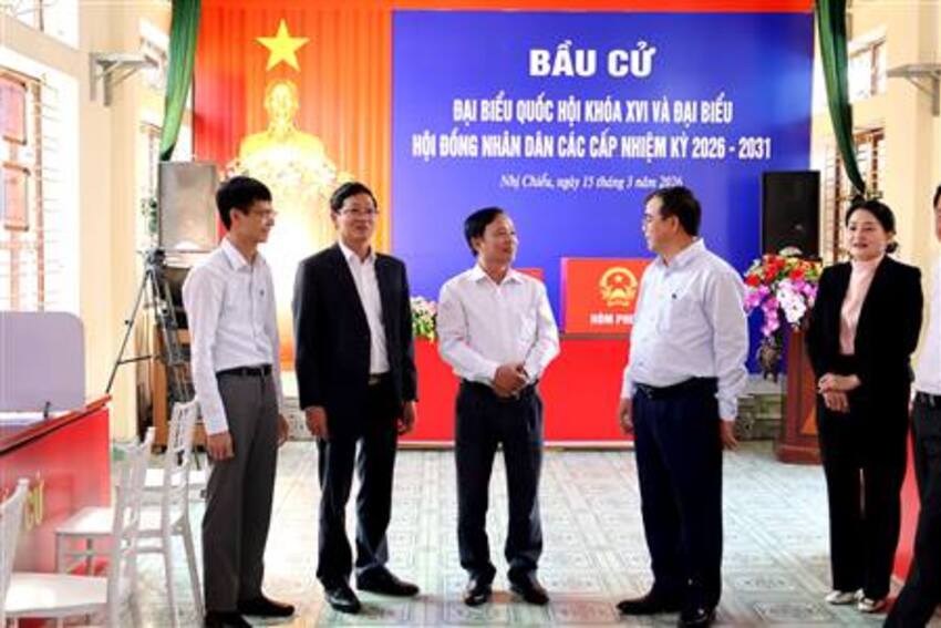 Đoàn kiểm tra số 06 của Ủy ban bầu cử thành phố kiểm tra công tác chuẩn bị bầu cử tại một số địa phương