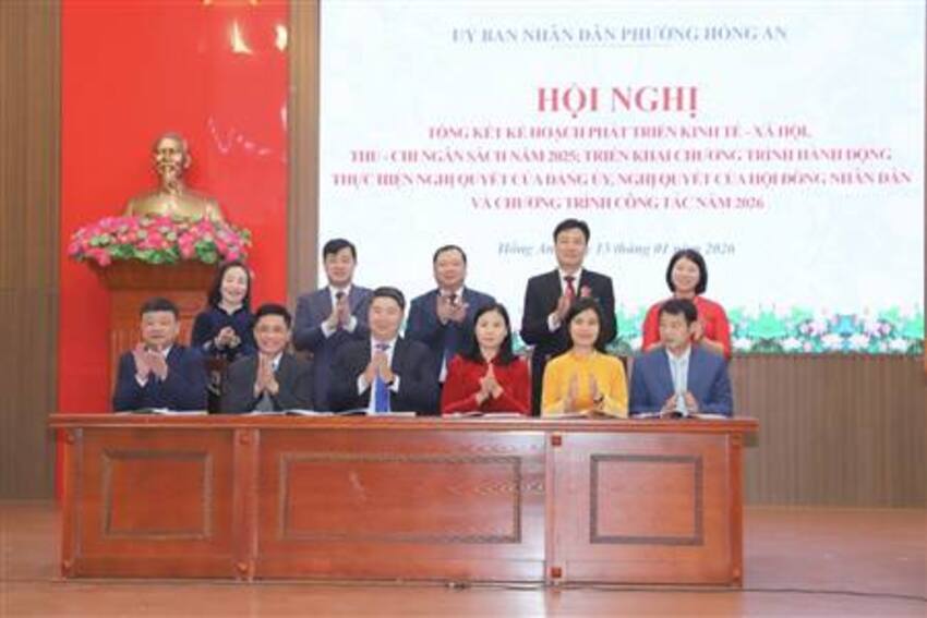 Phường Hồng An xác định chủ đề năm 2026 là “Đô thị - Kỷ cương - An sinh xã hội và Chuyển đổi số”