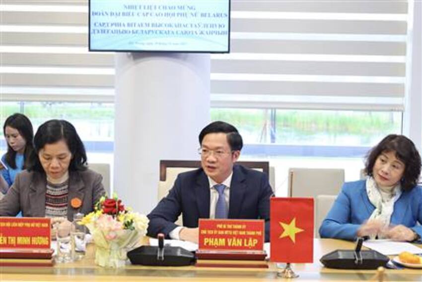 Tăng cường hợp tác, chia sẻ kinh nghiệm trong công tác bình đẳng giới giữa Hải Phòng và Hội phụ nữ Cộng hòa Belarus