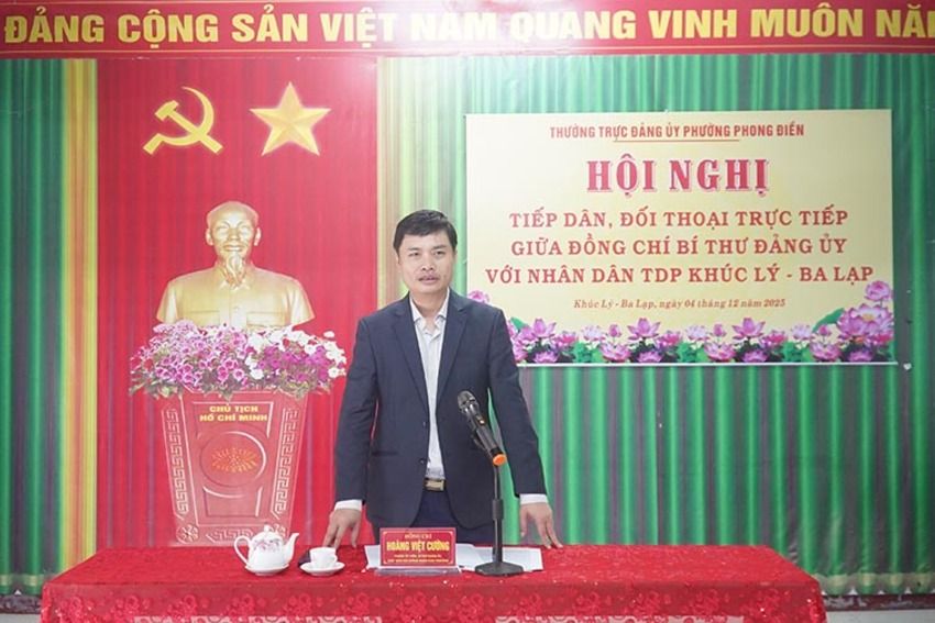 Phường Phong Điền: Bí thư Đảng ủy phường đối thoại trực tiếp với Nhân dân tổ dân phố Khúc Lý – Ba Lạp