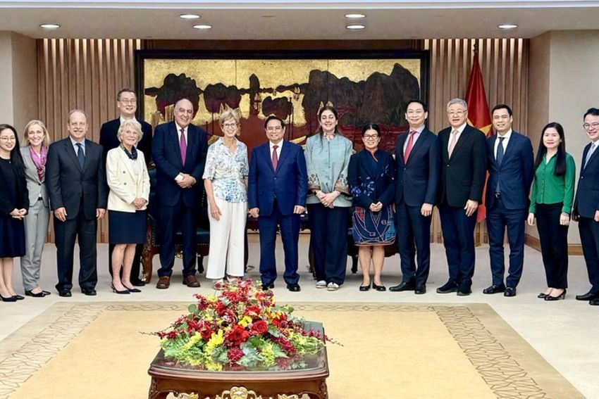 Thủ tướng Phạm Minh Chính tiếp Đoàn Quỹ Eisenhower của Hoa Kỳ