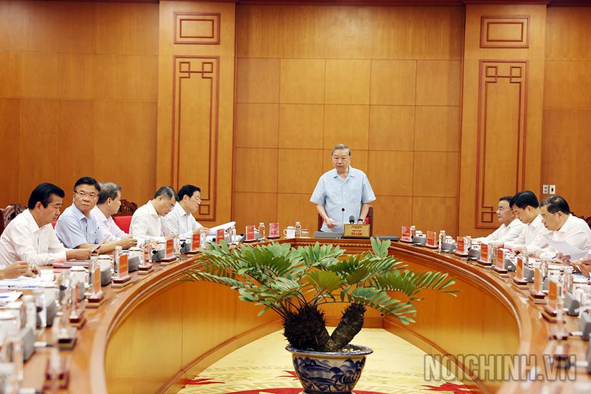 Đồng chí Tổng Bí thư Tô Lâm: Quyết liệt đẩy nhanh tiến độ điều tra, xử lý dứt điểm các vụ án, vụ việc tham nhũng, lãng phí, tiêu cực