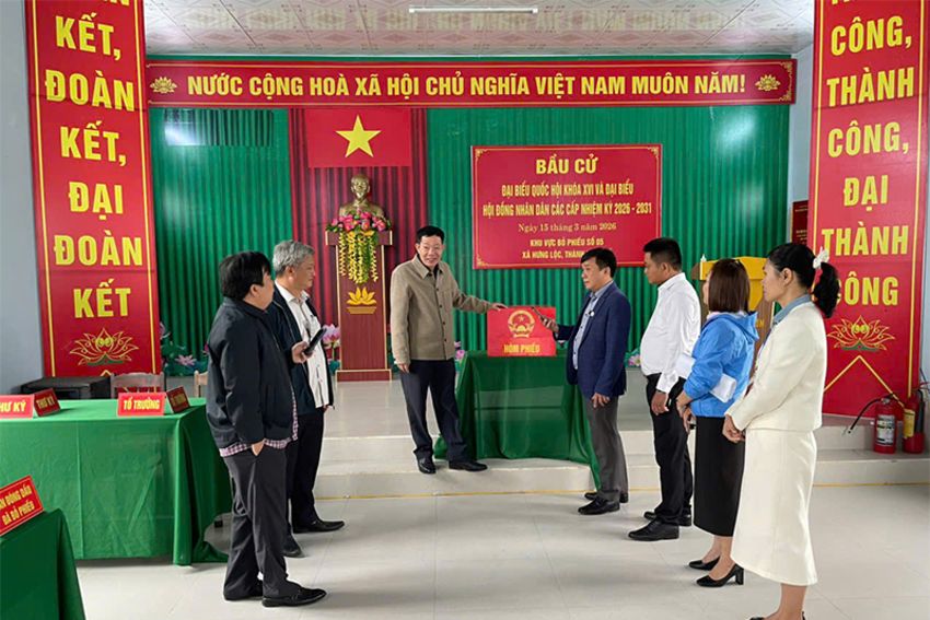 Hưng Lộc: Phó Chủ tịch HĐND thành phố đánh giá cao công tác chuẩn bị bầu cử quốc hội và HĐND các cấp