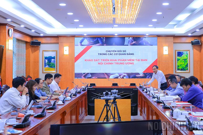 Thực hiện giao dịch điện tử trong hoạt động của các cơ quan, tổ chức Đảng