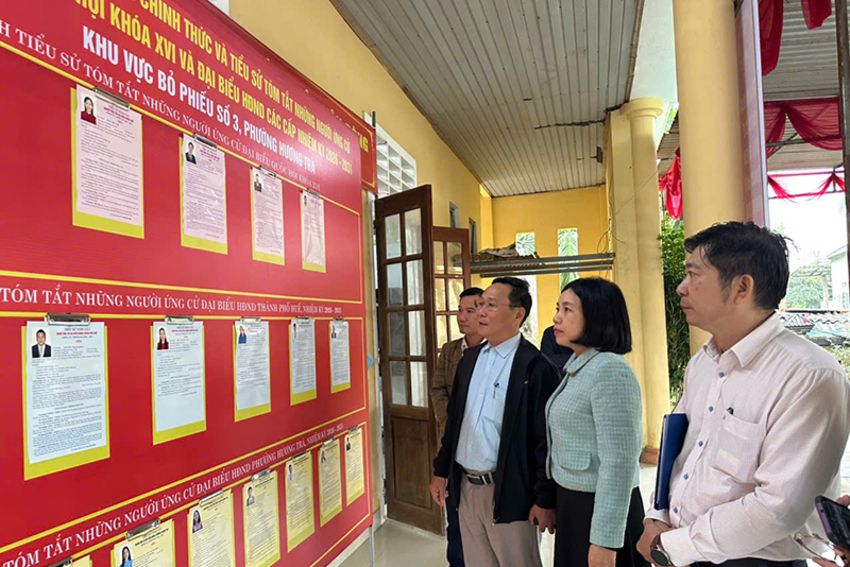 Hương Trà: Khẩn trương hoàn tất công tác chuẩn bị tại các đơn vị bầu cử