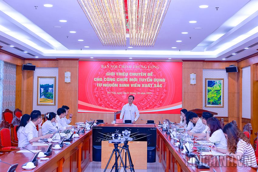 Ban Nội chính Trung ương: Tập huấn nghiệp vụ cho công chức trẻ được tuyển dụng từ nguồn sinh viên xuất sắc