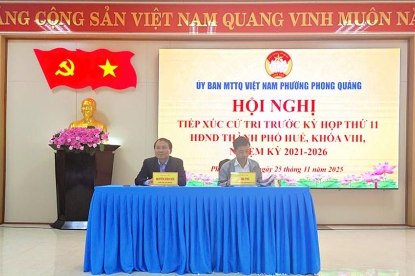 Phong Quảng: Đại biểu HĐND Thành phố tiếp xúc cử tri trước Kỳ họp thứ 11 HĐND thành phố
