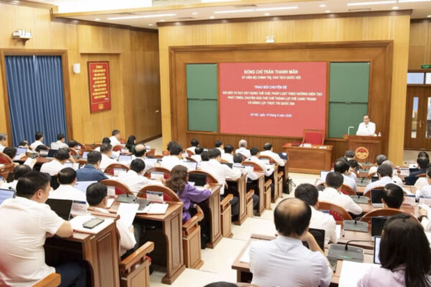 Đổi mới tư duy xây dựng thể chế, pháp luật theo hướng kiến tạo phát triển