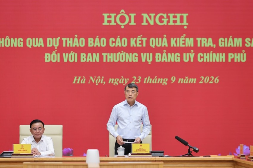 Thông qua dự thảo báo cáo kết quả kiểm tra, giám sát (đợt 3) đối với Ban Thường vụ Đảng ủy Chính phủ