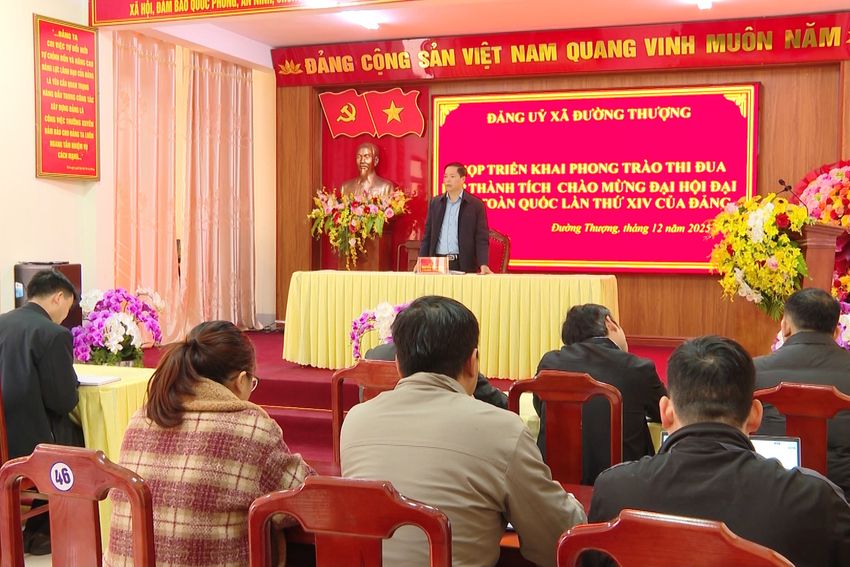 Xã Đường Thượng thi đua hướng tới Đại hội Đảng toàn quốc