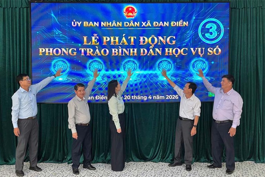Xã Đan Điền phát động phong trào “Bình dân học vụ số”
