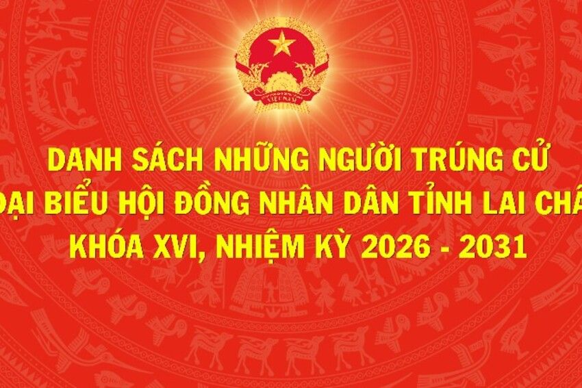 Danh sách những người trúng cử đại biểu Hội đồng nhân dân tỉnh Lai Châu khóa XVI, nhiệm kỳ 2026 - 2031