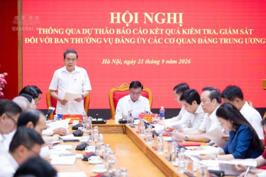 Thông qua Dự thảo báo cáo kết quả kiểm tra, giám sát đối với Ban Thường vụ Đảng ủy các cơ quan Đảng Trung ương