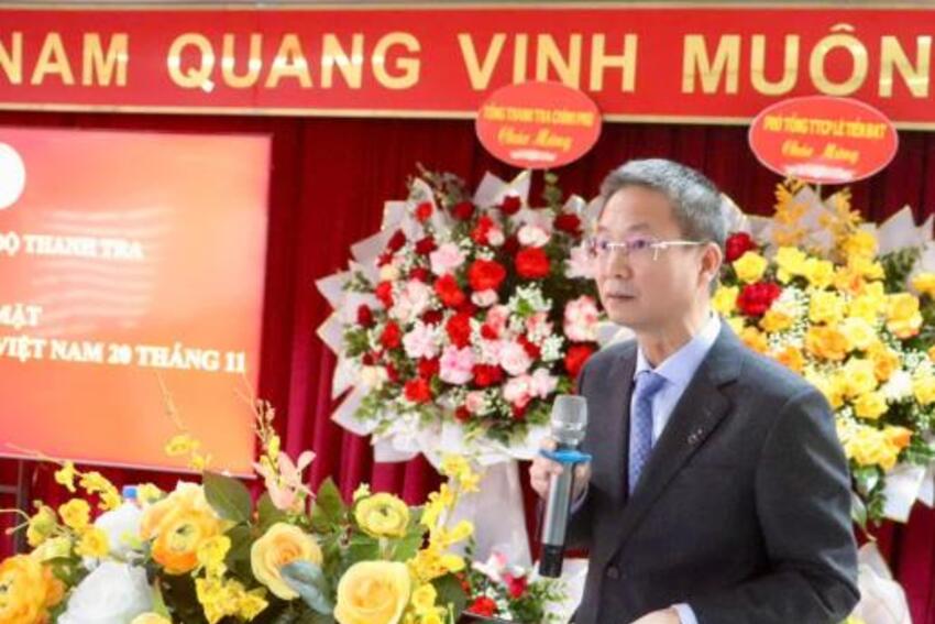 Phó Tổng Thanh tra Chính phủ Lê Tiến Đạt thăm, chúc mừng Trường Cán bộ Thanh tra