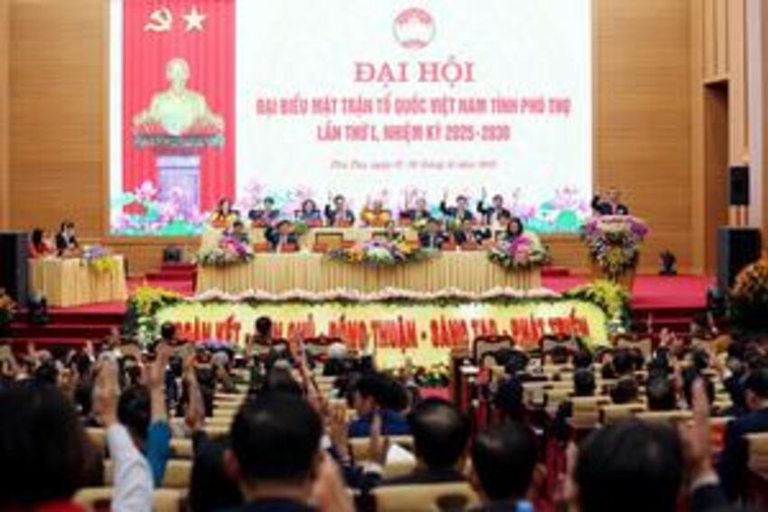 Đại hội đại biểu MTTQ Việt Nam tỉnh Phú Thọ lần thứ I đề ra 16 chỉ tiêu, 3 khâu đột phá trong nhiệm kỳ 2025-2030