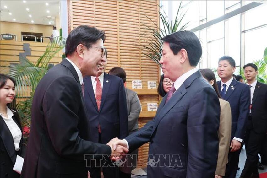 Chủ tịch nước tiếp Thị trưởng thành phố Busan (Hàn Quốc)