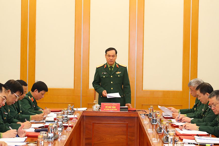 Thượng tướng Vũ Hải Sản làm việc về điều chỉnh tổng mặt bằng doanh trại cơ quan Quân khu bộ/Quân khu 4