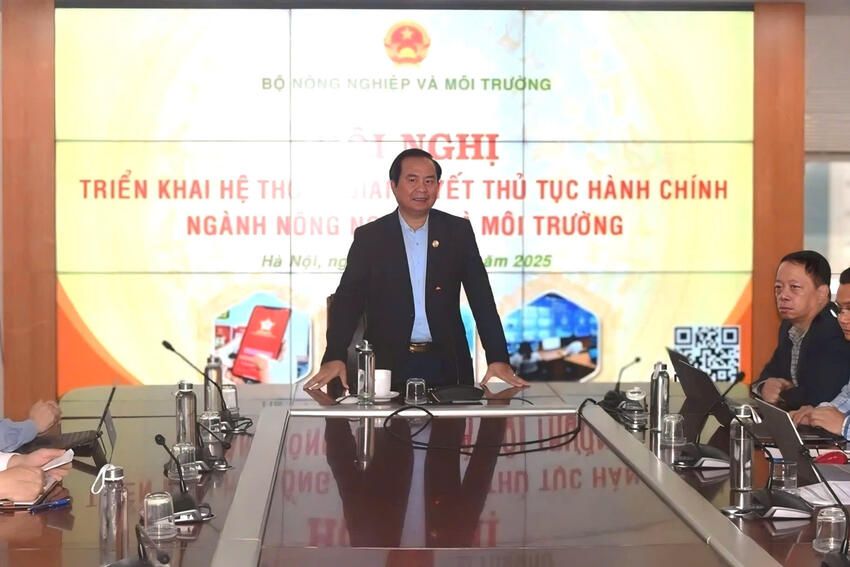 Chuẩn bị vận hành hệ thống giải quyết thủ tục hành chính ngành NN-MT từ 1/1/2026