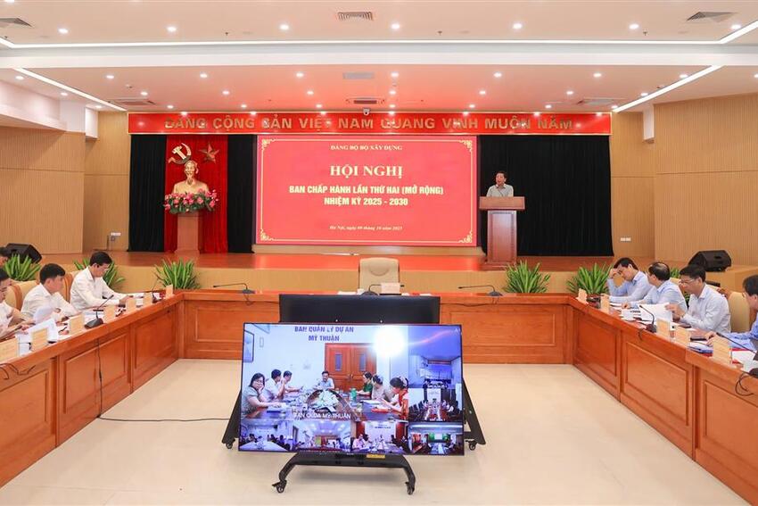 Hội nghị Ban Chấp hành Đảng bộ Bộ Xây dựng lần thứ hai, nhiệm kỳ 2025-2030