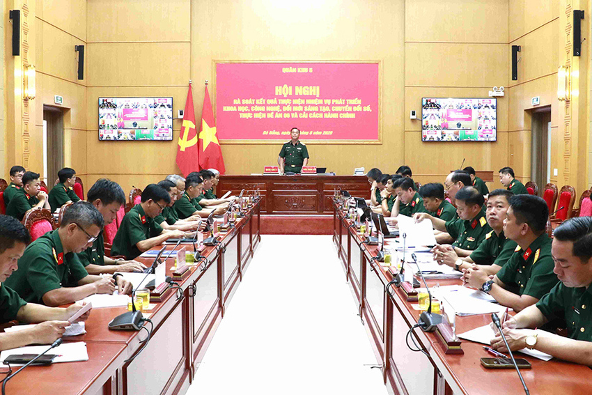 Quân khu 5 rà soát công tác khoa học công nghệ, đổi mới sáng tạo, chuyển đổi số và cải cách hành chính