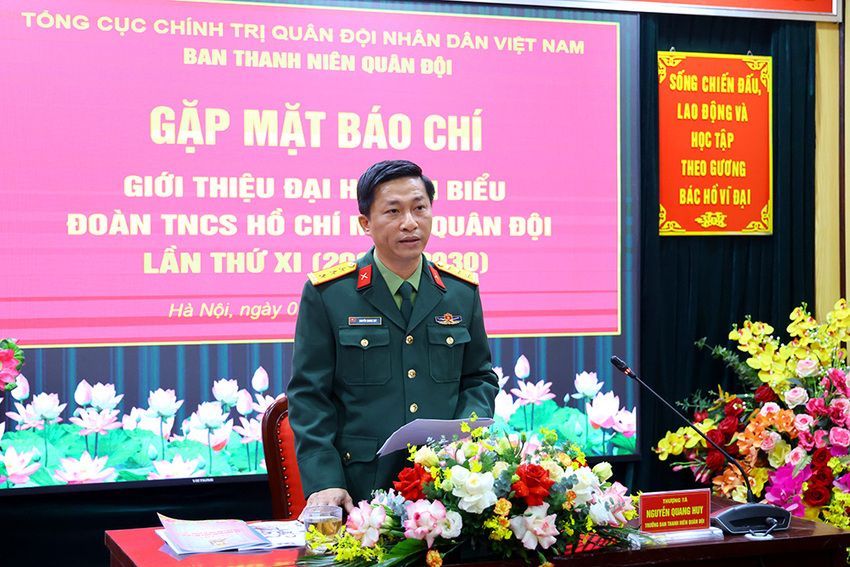 Gặp mặt báo chí về Đại hội Đoàn Thanh niên Cộng sản Hồ Chí Minh Quân đội lần thứ XI