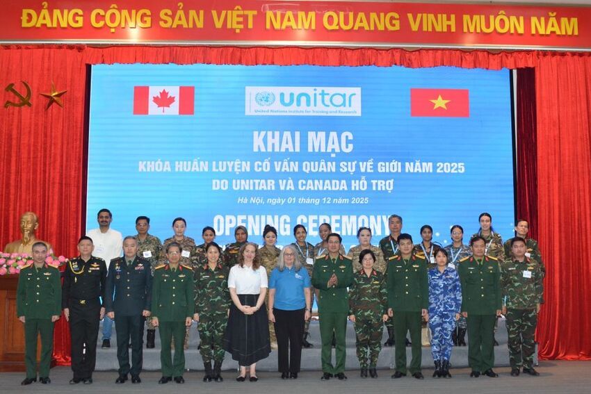 Cục Gìn giữ hòa bình Việt Nam khai mạc Khóa huấn luyện Cố vấn quân sự về giới năm 2025
