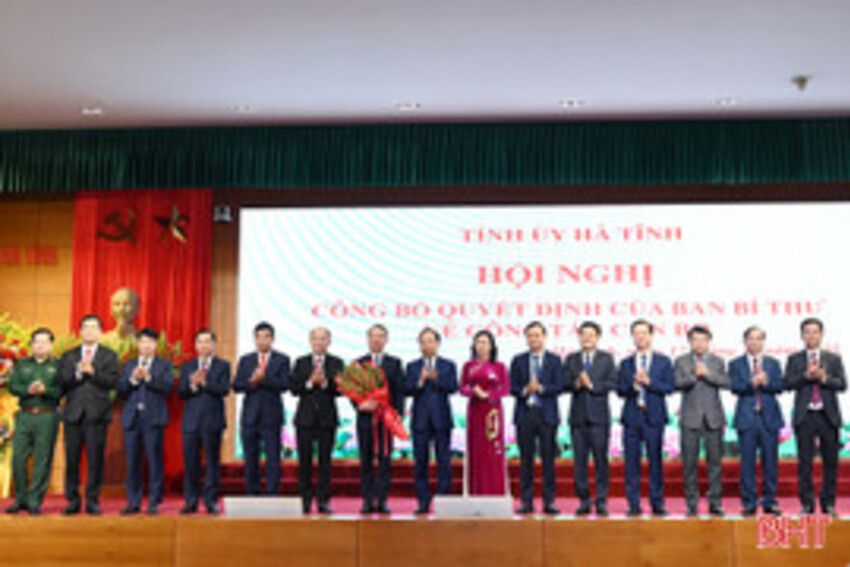 Đồng chí Phan Thiên Định giữ chức Phó Bí thư Tỉnh ủy Hà Tĩnh