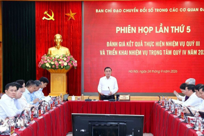 Thường trực Ban Bí thư Trần Cẩm Tú chủ trì Phiên họp Ban chỉ đạo chuyển đổi số trong các cơ quan Đảng