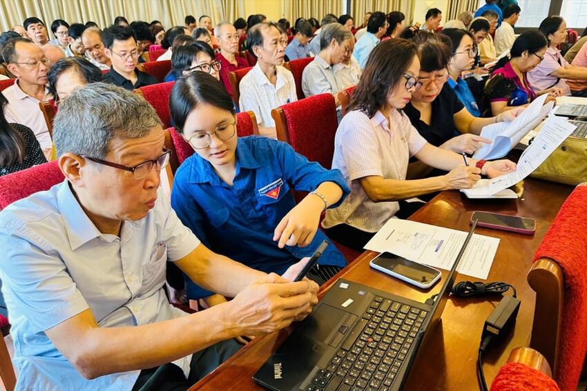 Đảng ủy phường Văn Miếu - Quốc Tử Giám tiên phong ứng dụng công nghệ trong công tác Đảng