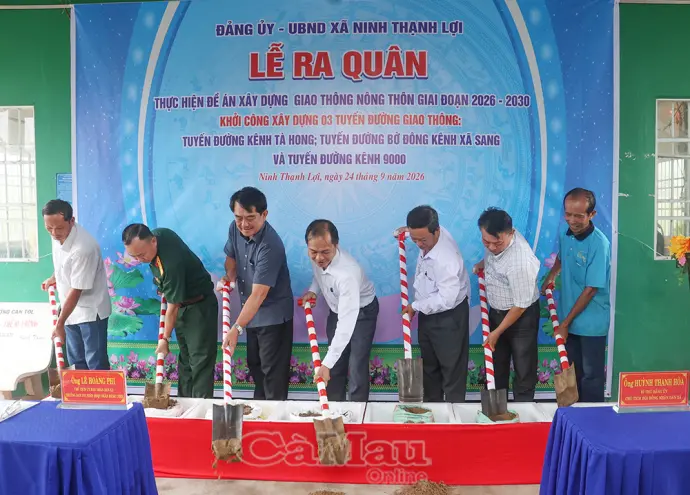 Ra quân thực hiện Nghị quyết của Tỉnh uỷ về xây dựng giao thông nông thôn