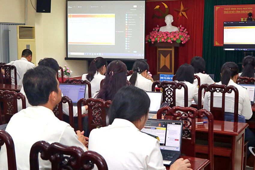 Thuế cơ sở 1 tỉnh Thái Nguyên đẩy mạnh phổ biến các chính sách thuế mới